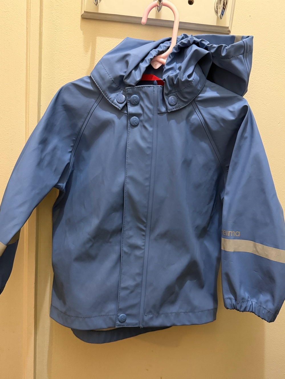 Kids Waterproof Hooded Raincoat in Dusty Blue by Reima